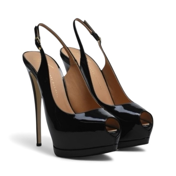 GIUSEPPE ZANOTTI Sharon
slingback pumps - black - Picture 1 of 8